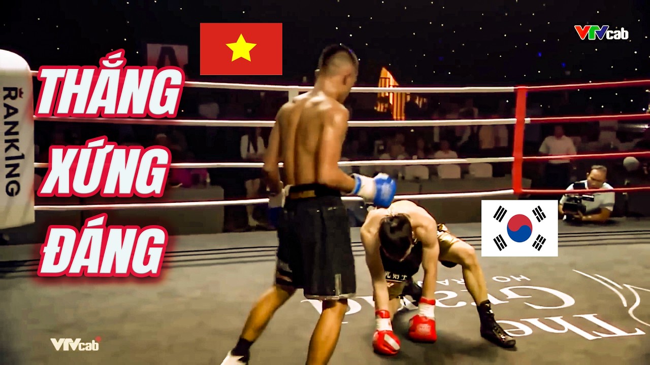 Võ sĩ Việt Nam BÉ LOẮT CHOẮT mà cú đấm thì UY LỰC KHỦNG KHIẾP làm đối thủ Hàn Quốc mệt lử xin thua