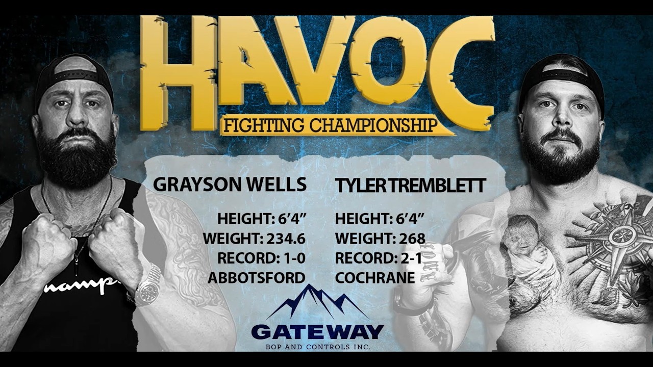 Grayson Wells vs Tyler Tremblett | Bare Knuckle Full Fight | Havoc 22 Fighting Championships