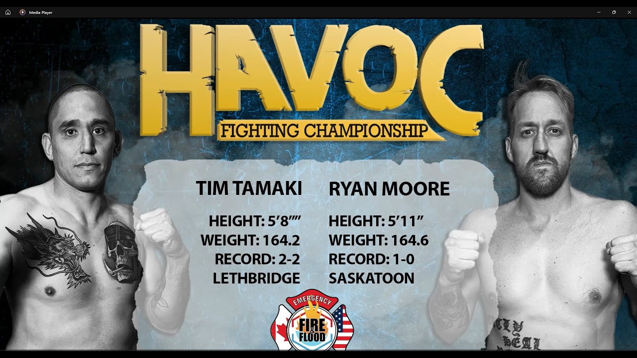 Tim Tamaki vs Ryan Moore | Bare Knuckle Full Fight | HAVOC 22