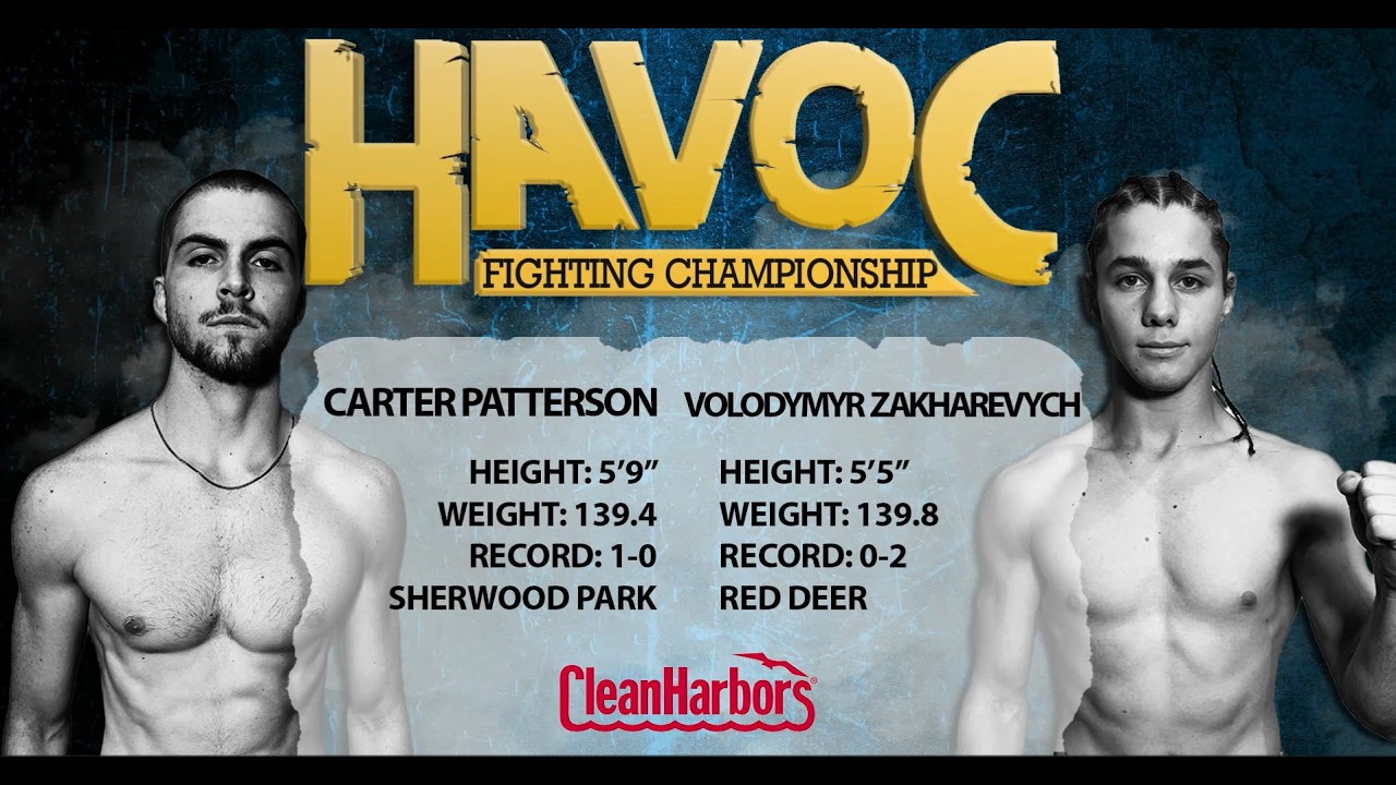 Volodymyr Zakharevych vs Carter Patterson | MMA Full Fight | HAVOC 22
