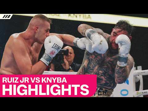 Damian Knyba knocks down and beats Andy Ruiz Jnr | Matchroom Boxing background