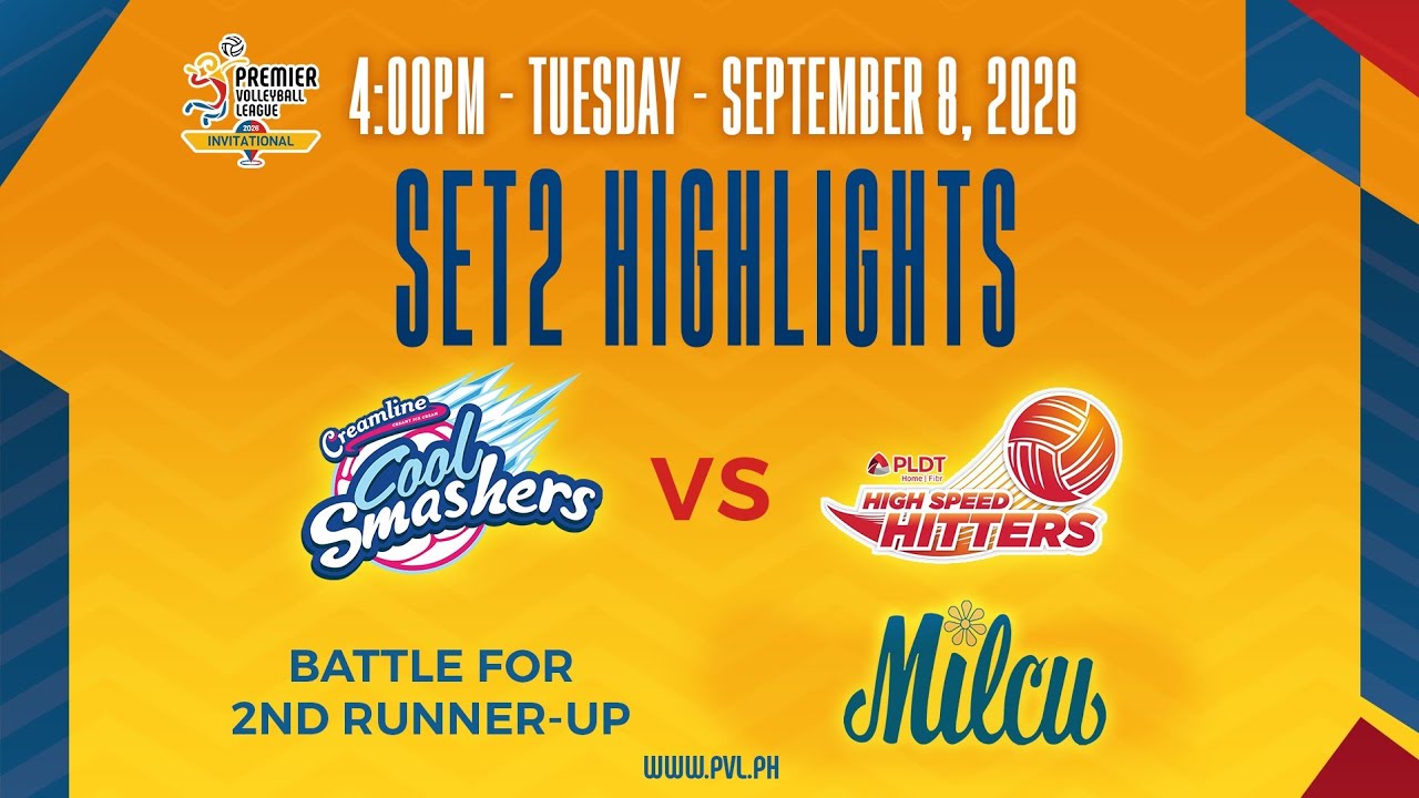 Creamline Cool Smashers vs. PLDT Home Fibr High Speed Hitters - 2nd Set Highlights background