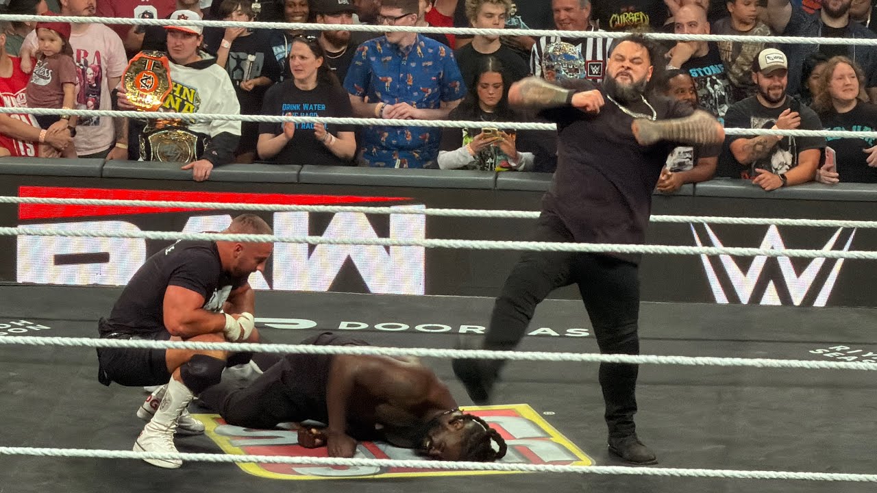 The Vision Destroy Oba Femi | WWE Monday Night Raw 9-7-2026 background