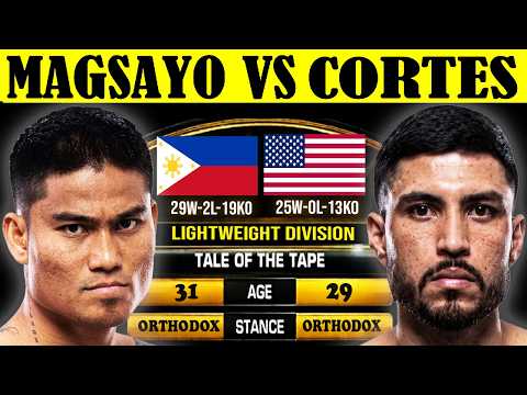 MARK MAGSAYO vs ANDRES CORTES - FULL FIGHT HIGHLIGHTS 2026 LIGHTWEIGHT DIVISION (ANALYSIS) background