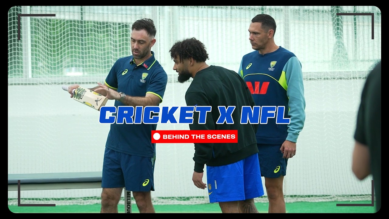 NFL star's surprising cricket skills shock Glenn Maxwell and Scott Boland