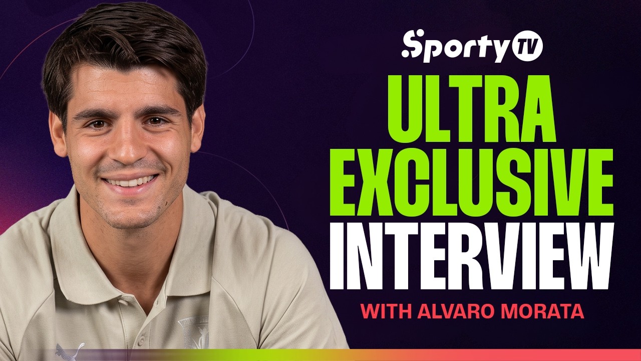 Exclusive Interview with Álvaro Morata — New Leganés Player | Full Interview | SportyTV background