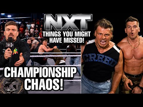 CREED BROTHERS BACK ON NXT! WWE TITLES RETIRED! GRAYSON WALLER CAUSES CHAOS! WWE NXT background