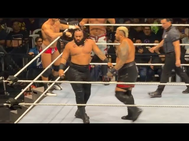 Seth Rollins, Solo Sikoa & LA Knight vs The Bloodline Full Match | WWE Live Ecuador 9-9-2026 background