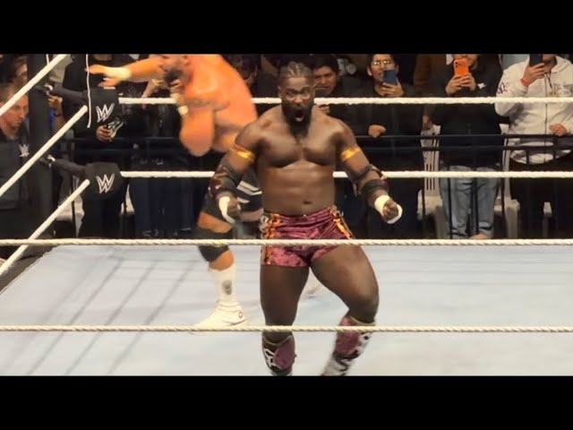 Oba Femi Destroys The Vision During WWE Live Ecuador 9/9/2026 background