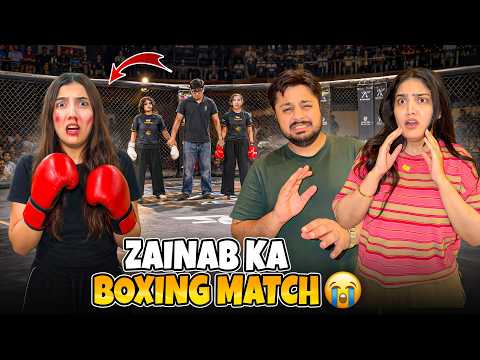 ZAINAB'S FIRST PROFESSIONAL BOXING MATCH ЁЯеКЁЯШ▒ | Mano Ko Bht Maar Pari ЁЯШн | Areeb K Vlog Py Reaction тЩея╕П