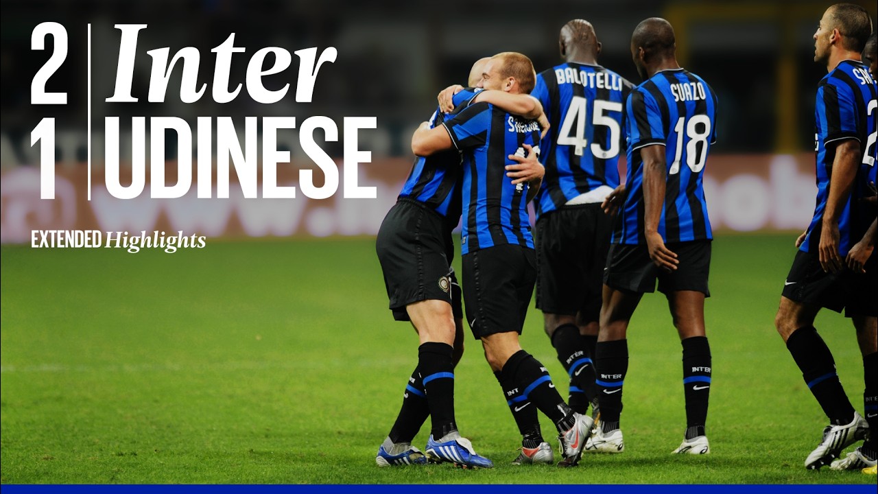 QUANDO STANKOVIĆ E SNEIJDER FIRMANO LA VITTORIA 👀 | INTER 2-1 UDINESE 2009-10 | EXTENDED HIGHLIGHTS backdrop