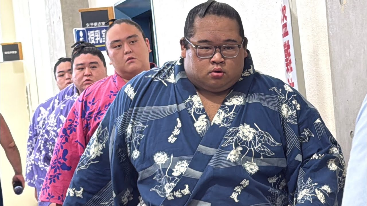 二子山部屋の大田原場所 狼雅 生田目 相馬兄弟(小滝山・相馬・駿太)恵雅 FUTAGOYAMA BEYA at OHTAWARA tour 2026/8/23 backdrop