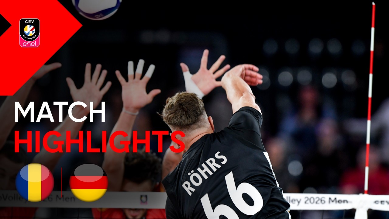Highlights | Romania vs. Germany | CEV Enel EuroVolley 2026 | Men