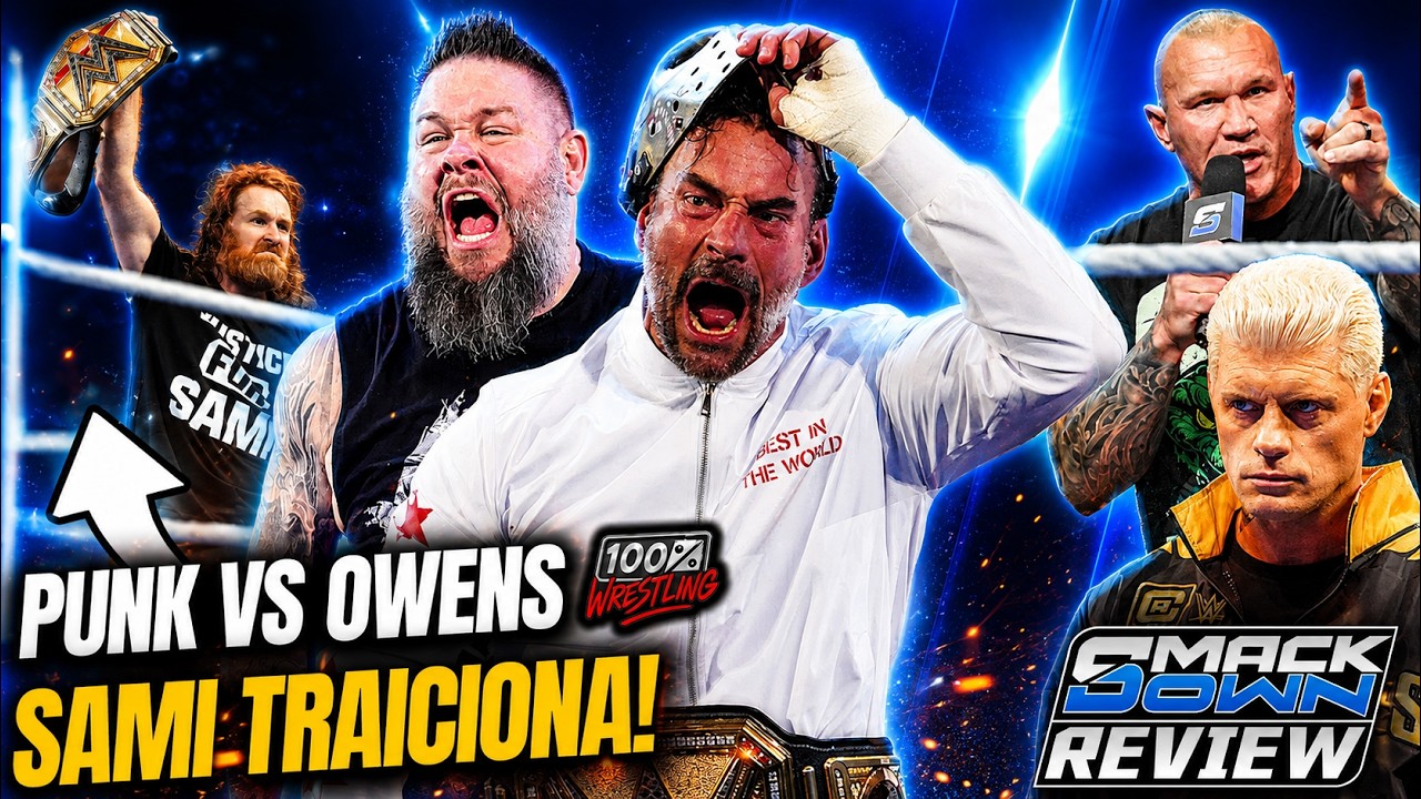 WWE SmackDown Review: CM Punk vs Kevin Owens por el CAMPEONATO INDISCUTIBLE background