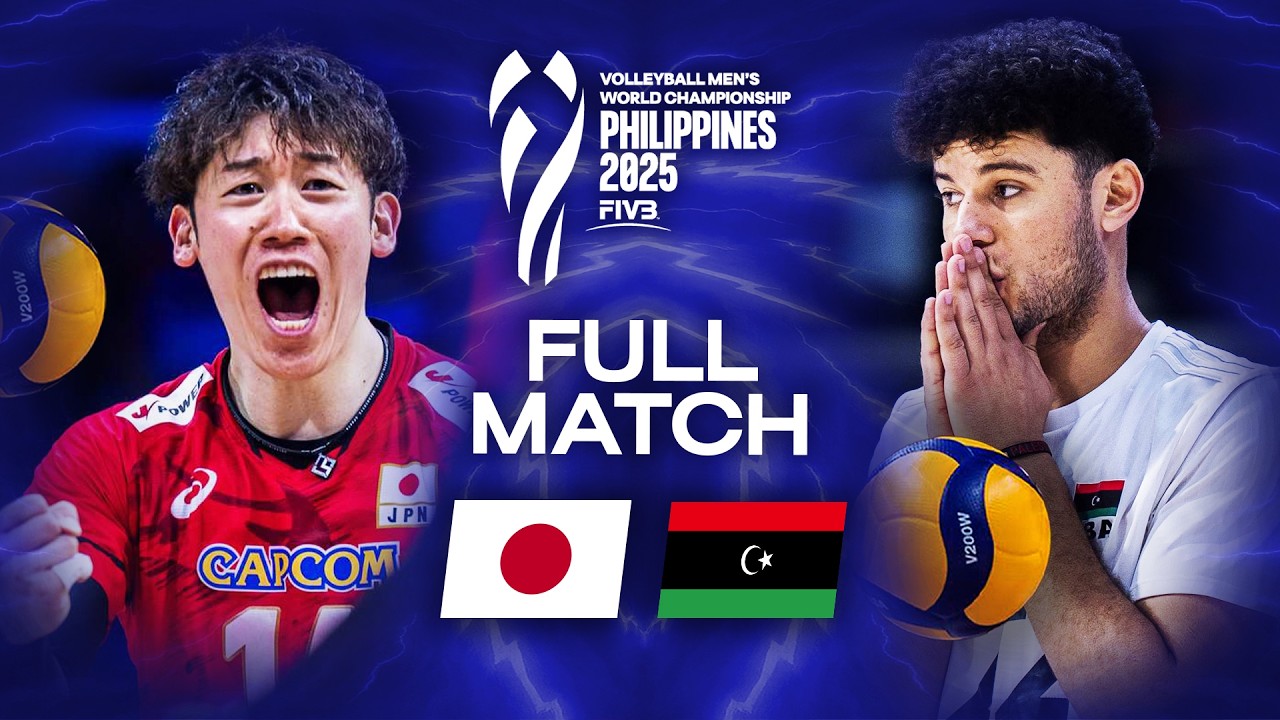 Japan 🇯🇵 vs. Libya 🇱🇾 - Men's World Championship 2025 | Full Match backdrop