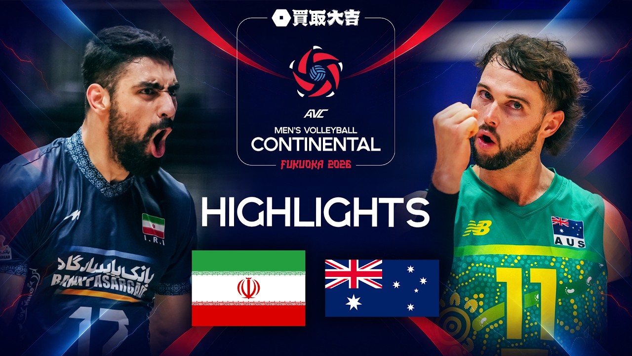 Iran 🇮🇷 vs. Australia 🇦🇺 - Semi Final | FIVB - Asian Continental Championships - Men backdrop