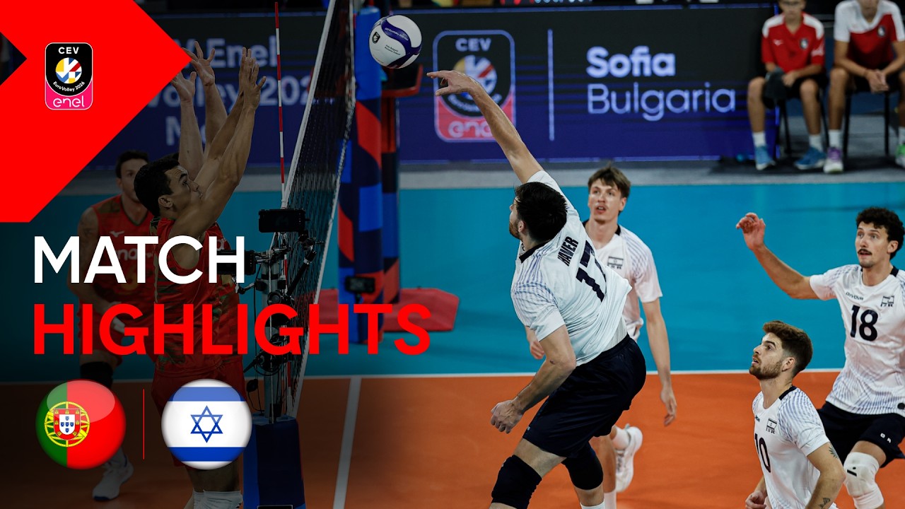 Highlights | Portugal vs. Israel | CEV Enel EuroVolley 2026 | Men