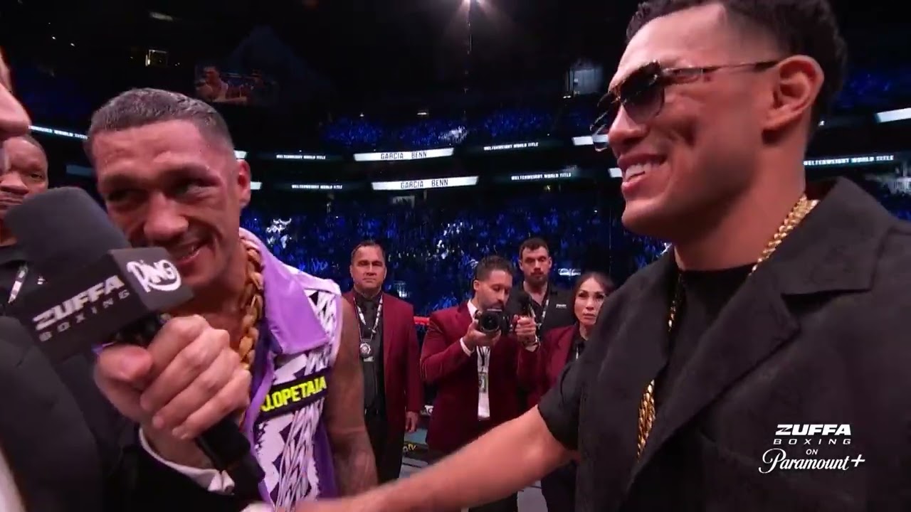 Jai Opetaia calls David Benavidez to the ring to lay down a HUGE challenge: Garcia Benn on Paramount