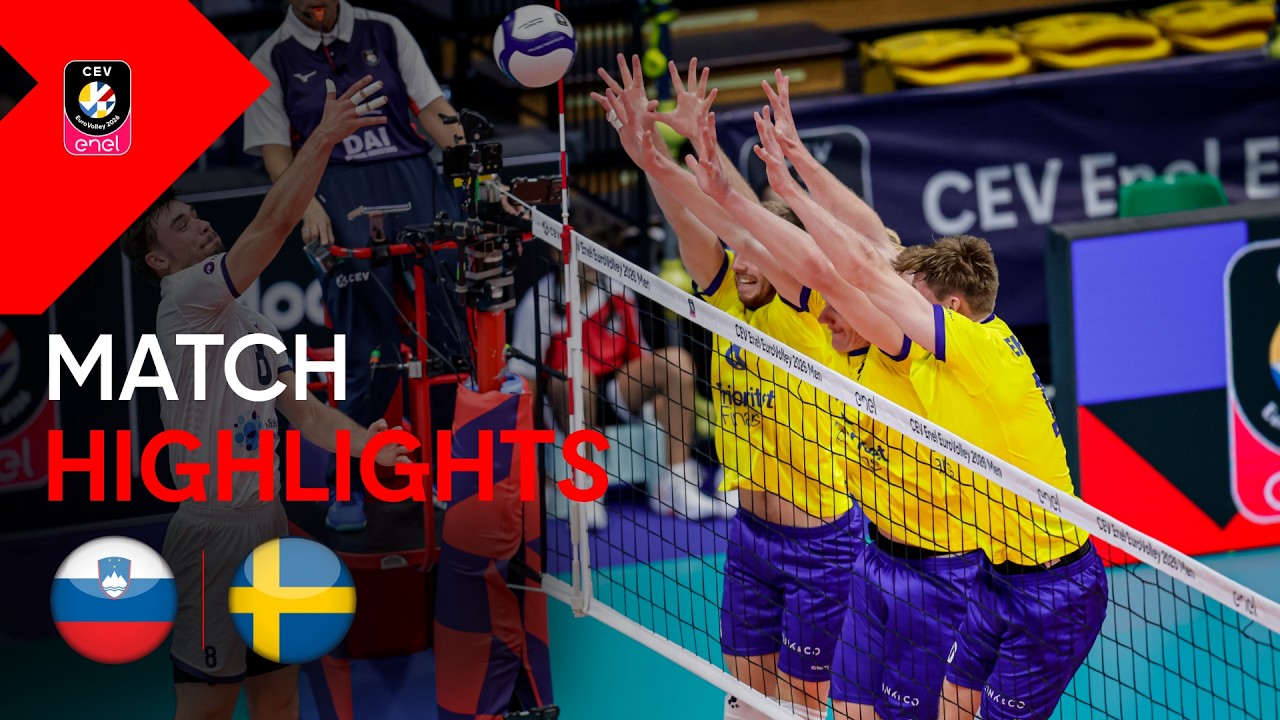 Highlights | Slovenia vs. Sweden | CEV Enel EuroVolley 2026 | Men