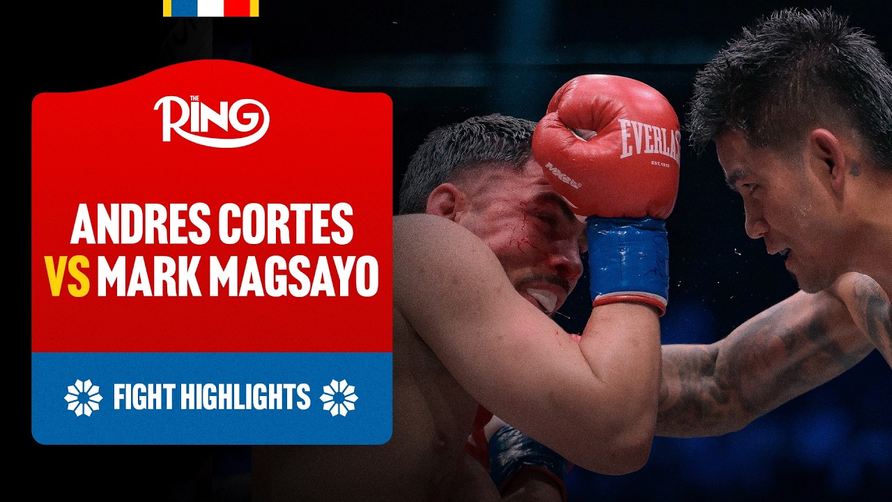 KNOCKDOWNS OVERRULED! Andres Cortes vs Mark Magsayo | FIGHT HIGHLIGHTS background