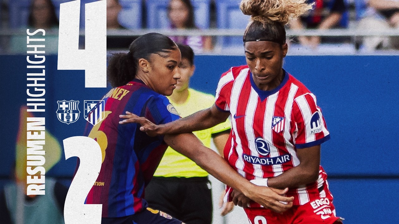 FC Barcelona 4-2 Atlético de Madrid Femenino | ⚽️ Allegra, Jensen | RESUMEN - Liga F, J3
