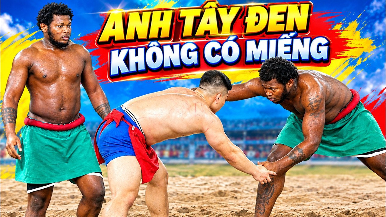 UMI TÂY ĐEN vật chưa có đòn miếng Đấu Vật Traditional Vietnamese Mens Wrestling .