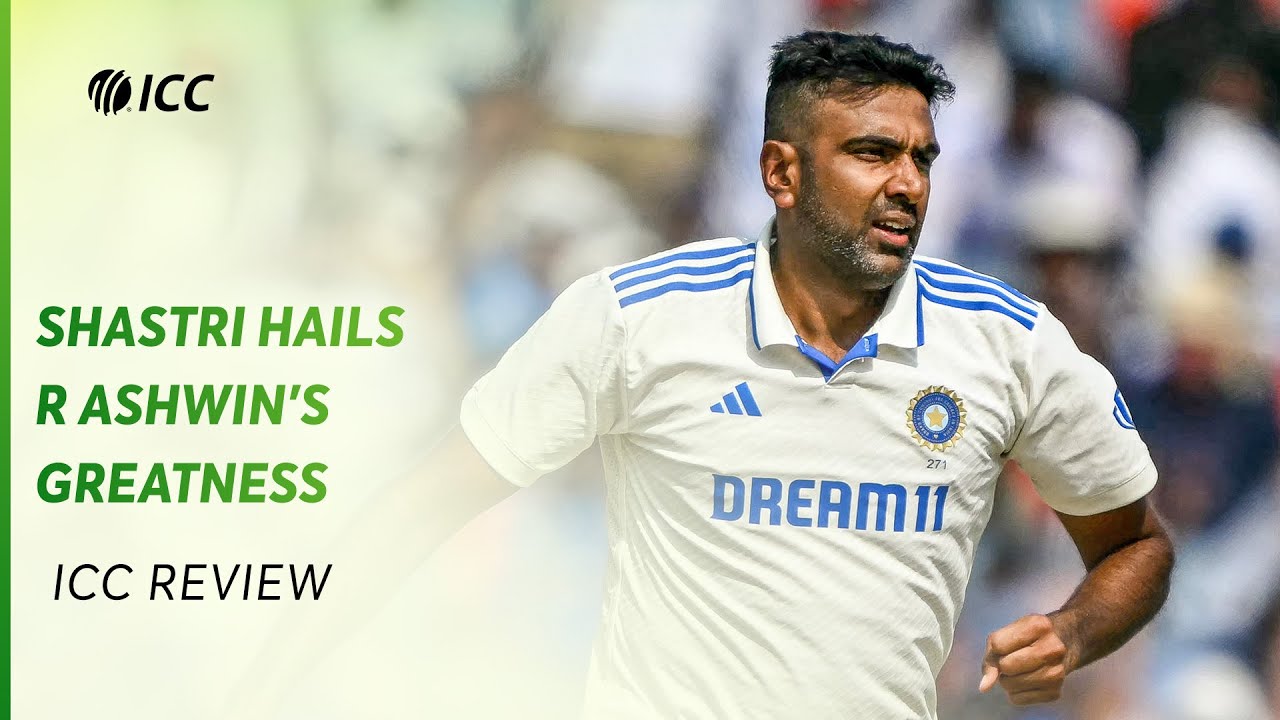 Ravi Shastri hails Ashwin's greatness | ICC Review background