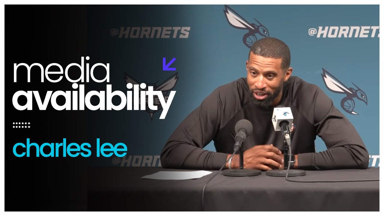 Hornets vs Thunder: Coach Charles Lee Postgame Media Availability | 11/15/2025 background