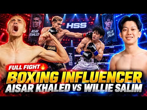 AISAR by K.O🔥 FULL PERTANDINGAN TINJU Aisar Khaled vs Willie Salim | Boxing Influencer HSS background
