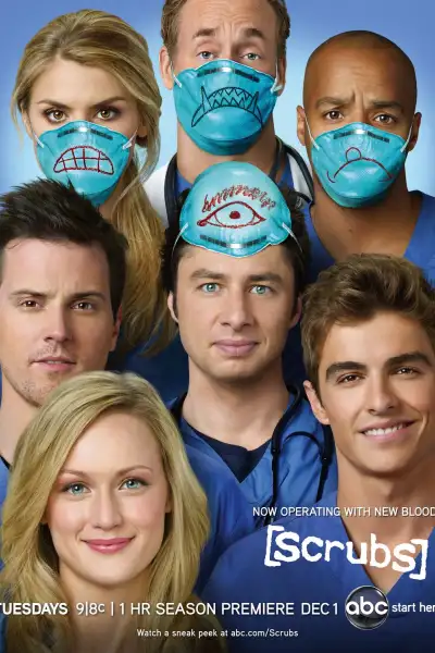 Scrubs S1-S9 poster