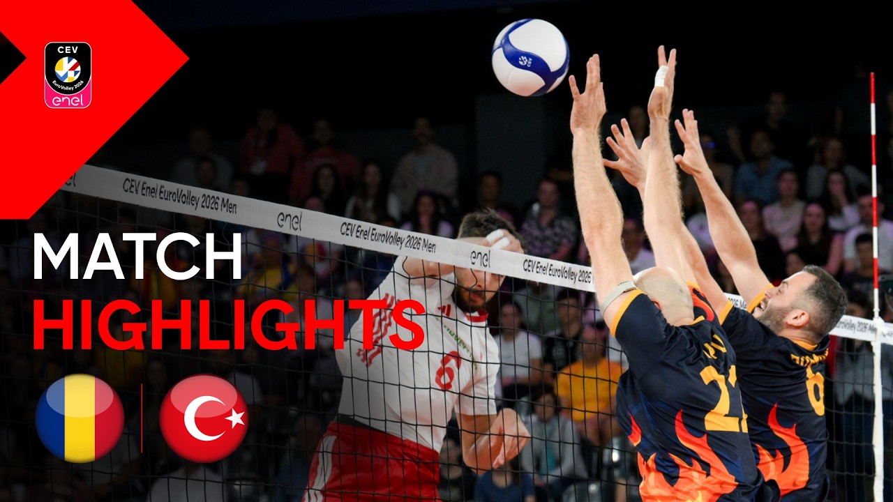 Highlights | Romania vs. Türkiye | CEV Enel EuroVolley 2026 | Men