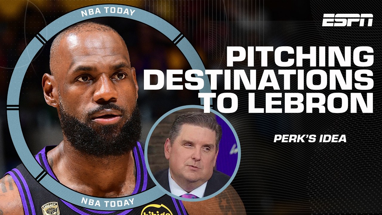 Windy's pitch to LeBron James 🗣️ JOIN NIKOLA JOKIC & THE NUGGETS! | NBA Today background
