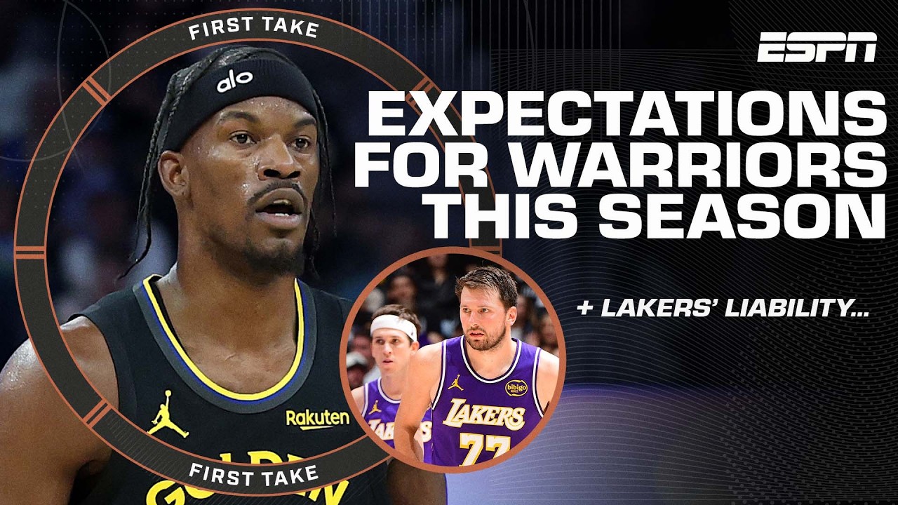What is Warriors' ceiling with a healthy Jimmy Butler III? Windy says a top-8 West team | First Take background