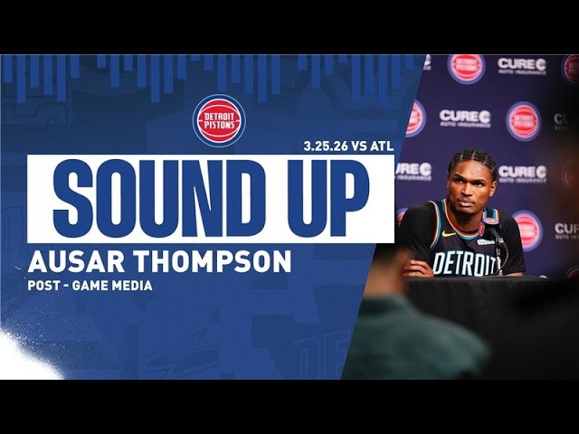 Post-Game Press Conference: Ausar Thompson | Pistons vs. Hawksย | 03.25.26 background