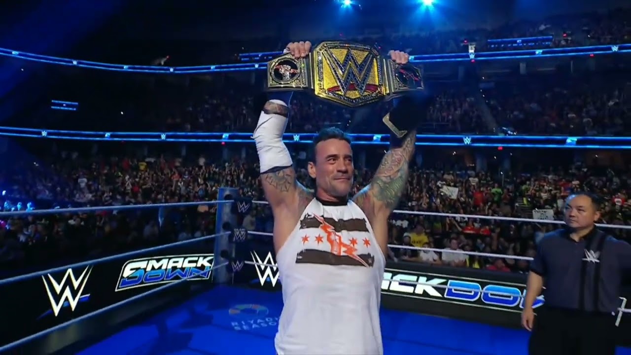WWE SMACKDOWN CM PUNK VS JOHNNY GARGANO 09/04/16 background