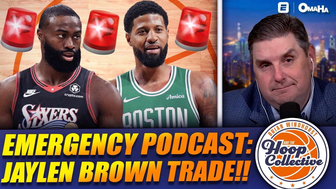🚨 EMERGENCY POD 🚨 How did the Celtics let this happen? Jaylen Brown traded to the 76ers background