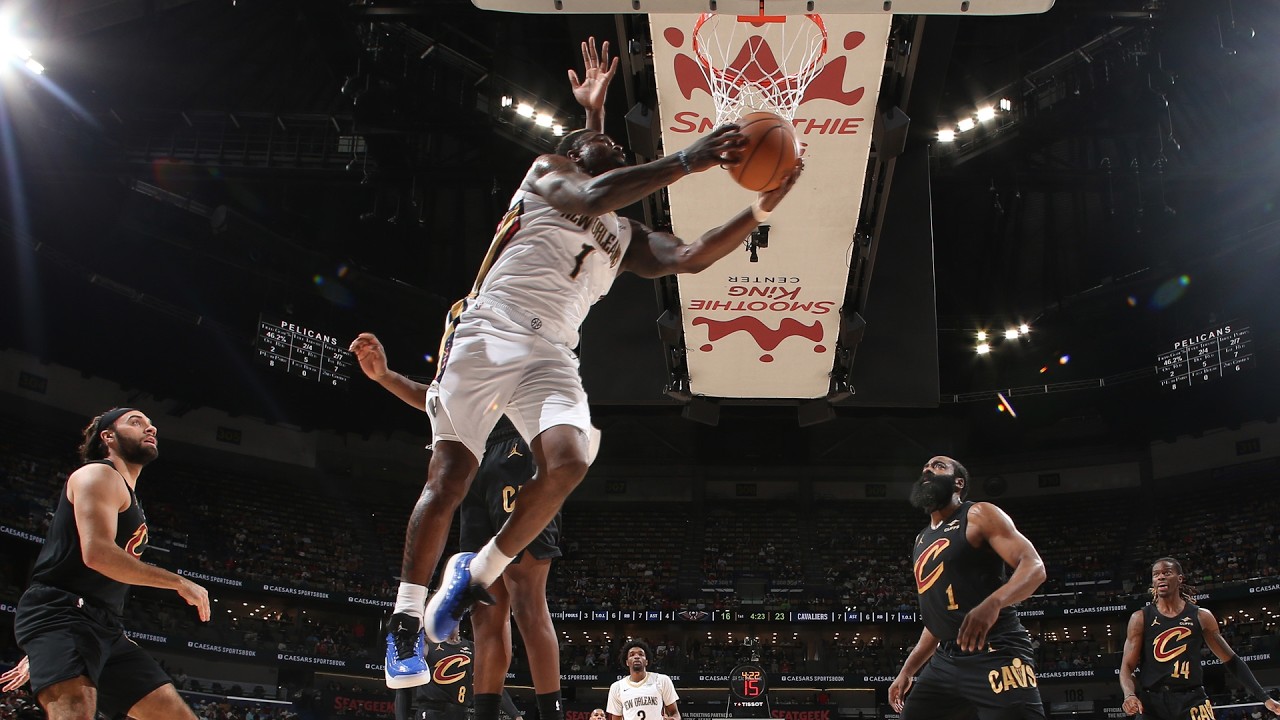 Zion Williamson Highlights vs. Cleveland Cavaliers 3/21/26 background