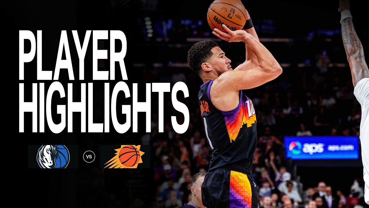 Devin Booker GOES OFF 37 PTS against Dallas Mavericks | Phoenix Suns Player Highlights background