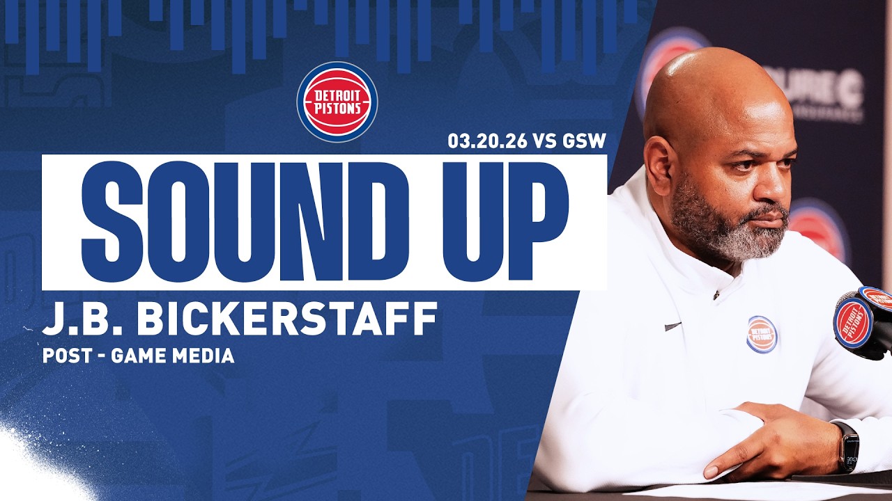 Post-Game Press Conference: J.B. Bickerstaff | Pistons vs. Warriorsย | 03.20.26 background