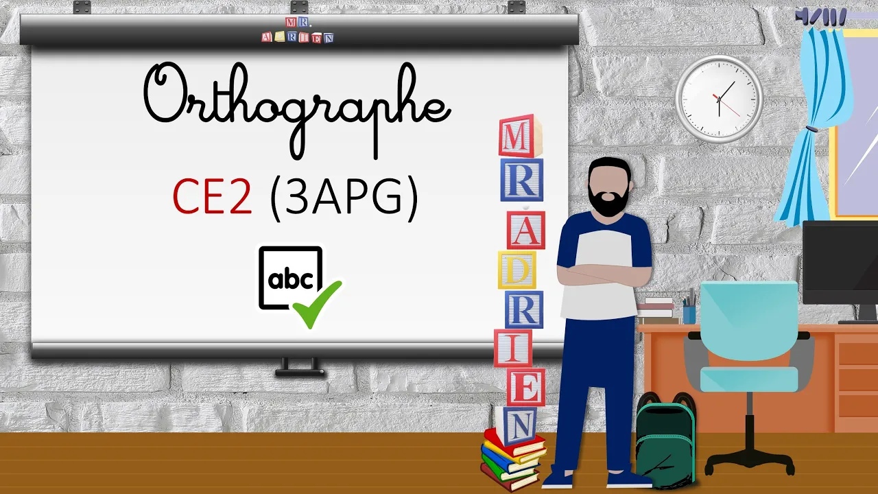 CE2 (3APG) Orthographe background