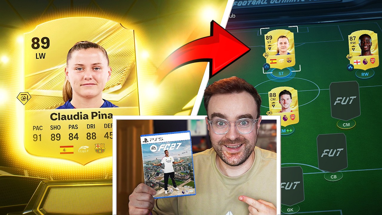 I GOT FC27 EARLY AND PACKED ___ FOR MY TEAM background