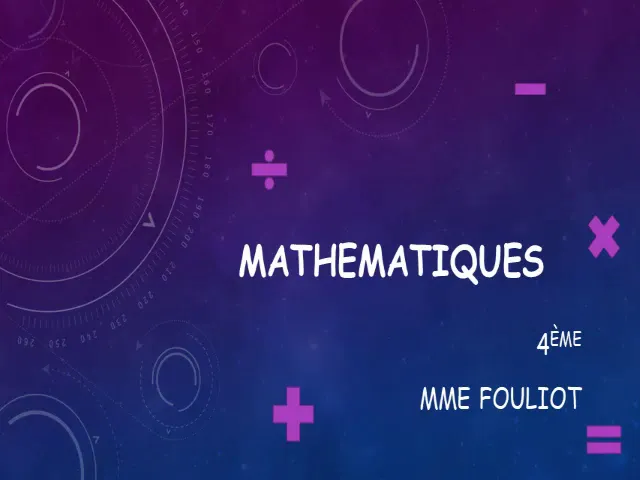 Niveau 4ème background
