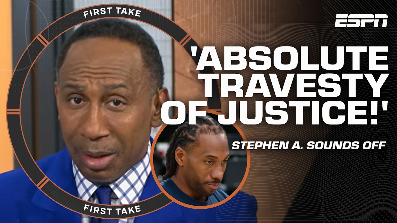 Stephen A. BLASTS Clippers dealing Kawhi to Raptors 🗣️ 'An exercise of stupidity!' | First Take background