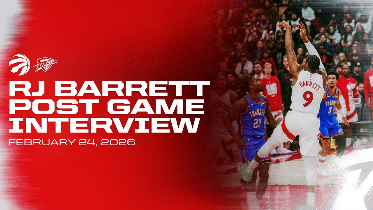 RJ Barrett | Post Game vs Thunder | February 24, 2026 background
