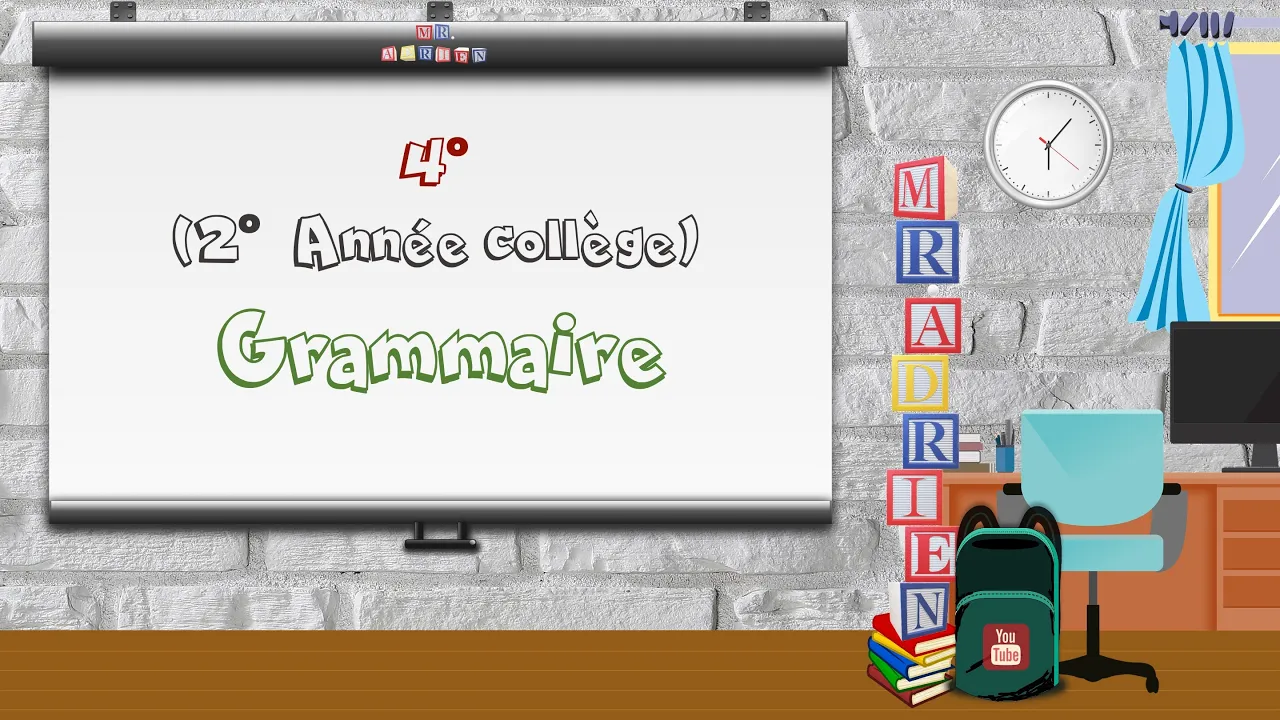4° (2AC) Grammaire background