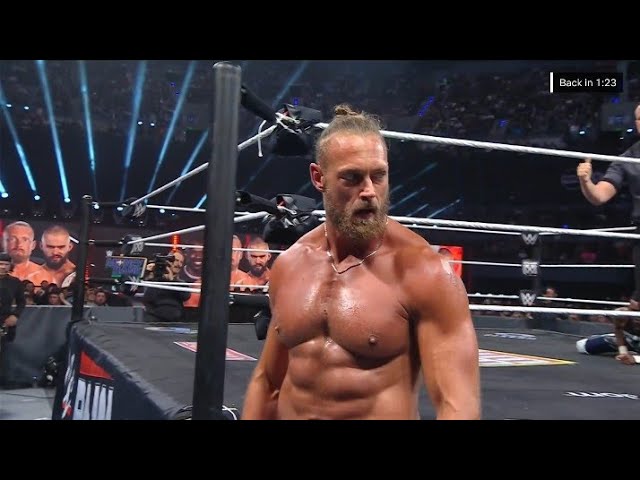 Austin Theory vs Big Cass vs Je'von Evans __WWE Raw 14 September 2026 background