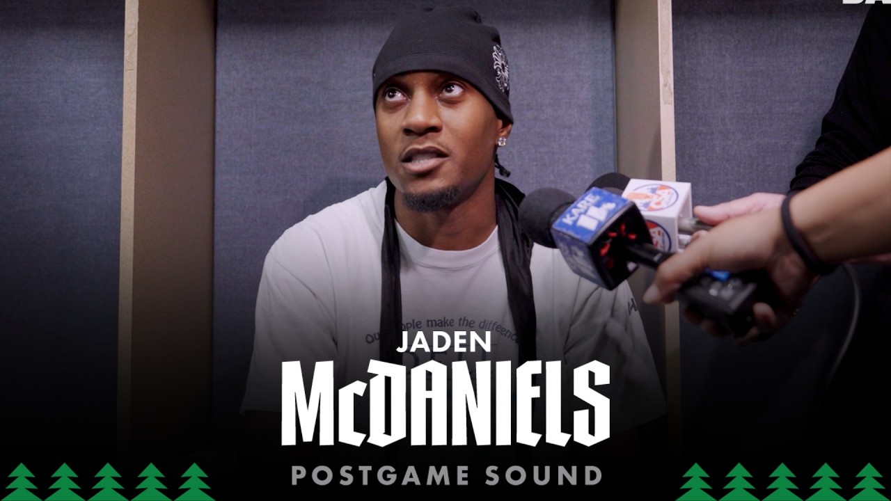 “No Choice But To Win.” | Jaden McDaniels Postgame Sound | 04.18.26 background