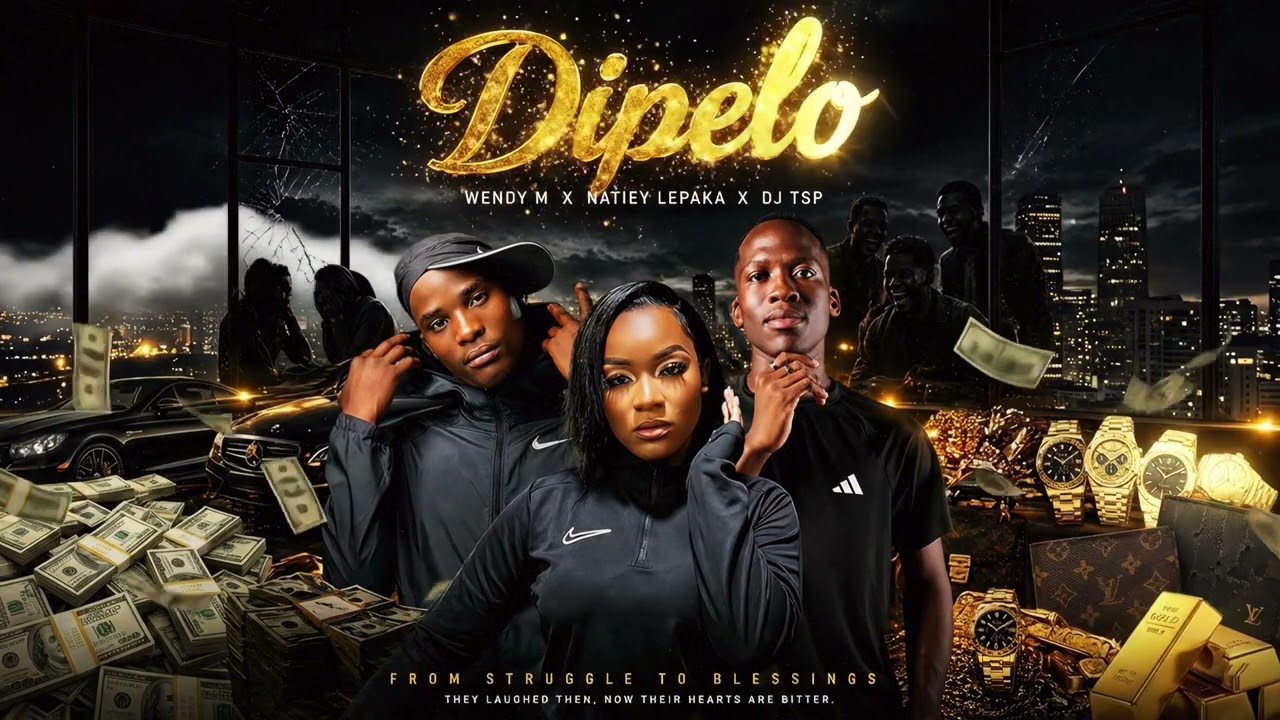 Dipelo - Wendy M; Natiey Lepaka; Dj Tsp (Official Visualiser) background