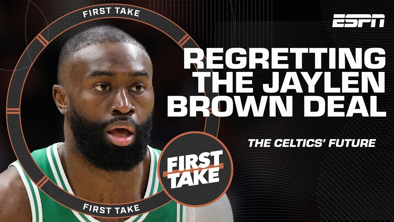 Perk predicts the Celtics REGRET trading Jaylen Brown because they didn't land Giannis! | First Take background