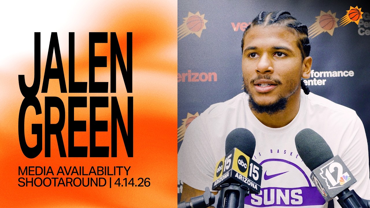 Jalen Green Shootaround Media Availability: Phoenix Suns | 4-14-26 background